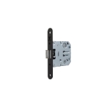 Cerradura de picaporte unificado 2004U para puertas de madera, frente redondeado, entrada de 50mm, acabado negro