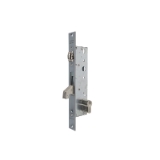 Cerradura monopunto de palanca basculante 2246 con gancho reforzado para puertas de vaivén con rodillo, cilindro TE5, entrada de 30mm, sin escudo ni cerradero, acabado acero inoxidable