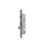 Cerradura monopunto de palanca basculante 2246 con gancho reforzado para puertas de vaivén con rodillo, sin cilindro, entrada de 35mm, acabado acero inoxidable