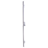 Cerradura de seguridad multipunto CANB3 de frente cantonera de 3 puntos de cierre, cilindro T60, cerradero largo, mano derecha, ancho de 40mm, acabado acero cromado