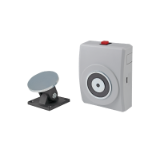 Retenedor electromagnético 40Kg  y contraplaca regulada .