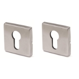 Manilla Tundra roseta cuadrada 50 mm, incluye bocallaves, inox 316L