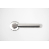 Manilla Hermes, roseta diámetro 50mm, función paso, cromo mate.