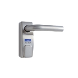 Accionamiento exterior de paso para dispositivo antipánico con manilla en acabado satinado