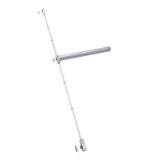 Dispositivo antipánico de deslizamiento, modelo de sobreponer con tres puntos de cierre laterales de la gama Quick en acabado gris-gris