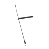 Dispositivo antipánico de deslizamiento modelo de sobreponer con un punto de cierre central con función paso de la gama Quick en acabado negro-negro