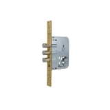 Cerradura de seguridad monopunto R101B de solo palanca con 3 bulones de cierre, sin cilindro, entrada de 50mm, escudo E300L, acabado acero esmaltado