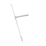 Dispositivo antipánico de deslizamiento de sobreponer para discapacitados con dos puntos de cierre alto y bajo de la gama Top con acabado gris-gris