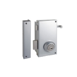 Cerradura de seguridad monopunto TS10, cilindro T60, mano derecha, acabado acero cromado