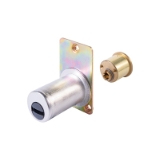 Cilindro T80 TESA perfil redondo TS EXT/INT de 40. 5 llaves. Con accesorios. Acabado latón.