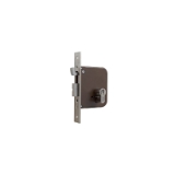 Cerradura de embutir antipalanca 49P, sólo palanca y gancho, cilindro europerfil 30x30mm, entrada de 50mm, caja de 80mm, acabado hierro niquelado