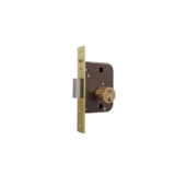 Cerradura de embutir de un punto de cierre 701, solo palanca, cilindro europerfil de 30x30mm, entrada de 40mm, caja de 70mm, acabado hierro latonado