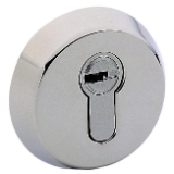 Escudo de seguridad E300L, acabado cromo mate.