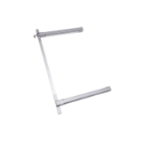 Dispositivo antipánico de deslizamiento de sobreponer para discapacitados con un punto de cierre central de la gama Top con acabado gris-gris