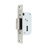 Cerradura de embutir madera 2003 para puertas de entrada con llave de gorja, sólo palanca, entrada de 30mm, acabado hierro niquelado