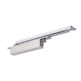 Cierrapuertas de embutir TEX14, fuerza regulable EN1-4. Color plata.