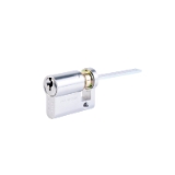 Cilindro TK6 TESA perfil EURO medio REGULABLE de 30x10, acabado níquel. 3 llaves.