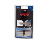 Cilindro T60 TESA perfil EURO doble de 30x30 R13, leva R13, acabado níquel embalaje blíster. 5 llaves