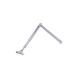 Brazo normal para el cierrapuertas DC340. Color plata.