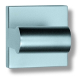 Complemento manilla Mare placa cuadrada con función de emergencia, cromo mate.