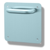 Manilla Sena-I con placa cuadrada de paso inox 316L.