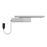 Cierrapuertas de sobreponer DC700FM con función de giro libre. Fuerza regulable EN3/6. Color plata.