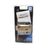 Cerradura de picaporte unificado 2004U para puertas de madera, frente redondeado, entrada de 50mm, acabado hierro latonado, embalaje visual