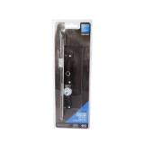 Cerradura monopunto para perfiles de hierro 2220, palanca y picaporte, entrada de 11,5mm, acabado hierro niquelado, embalaje visual, sin cerradero ni escudo.