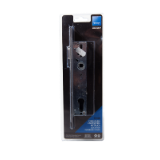 Cerradura monopunto de palanca basculante 2240 con gancho reforzado con dos placas de acero, cilindro TE5, entrada de 20mm, acabado acero inoxidable, embalaje visual