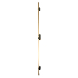 Cerradura multipunto de alta seguridad 8920 con picaporte regulable, 3 puntos de cierre frontales y 1 punto alto y bajo, cilindro YL6 de 70mm, cerradero largo de 40mm, escudo M3, acabado latón