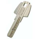 Llave T60 CUELLO LARGA bruto latón niquelado.