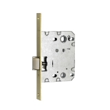 Picaporte de embutir unificado con condena incorporada reversible 572 apto para manillas con roseta, acabado hierro latonado