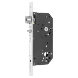 Cerradura cortafuego de gama arquitectura 2UB0F para puertas de madera, con función antipánico y dispositivo de seguridad, picaporte silencioso reversible, sin cilindro, entrada de 60mm, acabado acero inoxidable