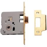 Cerradura gama obra 2015 de paso para puertas de madera, entrada de 40mm, acabado hierro latonado