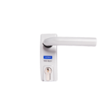 Accionamiento exterior para dispositivo antipánico, con manilla y bocallave con bombillo en acabado blanco