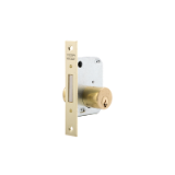 Cerradura de embutir madera 2001 para puertas de entrada, solo palanca, entrada de 40mm, acabado hierro latonado