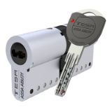 Cilindro TK100 para puerta acorazada 40x50 cromado kit.