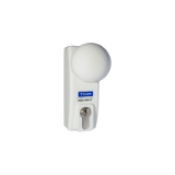 Accionamiento exterior para dispositivo antipánico, con pomo y bocallave en acabado blanco