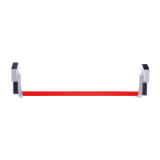 Dispositivo antipánico de empuje, modelo de embutir de nueca de 9mm de la gama Global en acabado gris-rojo