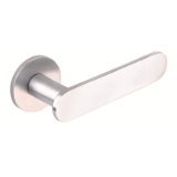 Juego de manillas Plane, roseta 52 mm, grosor 40-50mm, cromo satinado.