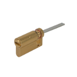 Cilindro T70 TESA perfil EURO medio regulable de 40x10, acabado latón. 5 llaves.