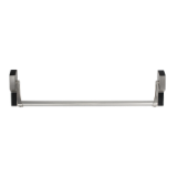 Dispositivo antipánico de empuje, modelo de embutir de nueca de 9mm de la gama Global en acabado satinado-inox