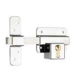 Cerrojo pasador de seguridad 22, con cilindro YL6 30x60 acabado hiero niquelado.