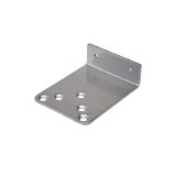 Soporte para montaje en brazo paralelo del cierrapuertas CT3000. Color plata.