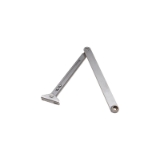 Brazo normal para el cierrapuertas DC347. Acabado acero inoxidable.