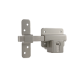 Cerrojo pasador de seguridad 22, con cilindro HSK 30x60 acabado hierro pintado gris SI, escudo M10.