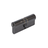 Cilindro TK6 TESA perfil EURO doble de 35x35, leva R15, acabado cromo negro mate. 3 llaves. Versión para amaestramientos.