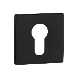 Complemento bombillo Urban, roseta cuadrada, negro.