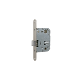 Cerradura de picaporte unificado 134U para puertas de madera, frente redondeado, entrada de 50mm, acabado hierro niquelado