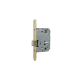 Cerradura de picaporte unificado 134U para puertas de madera, frente redondeado, entrada de 50mm, acabado hierro latonado